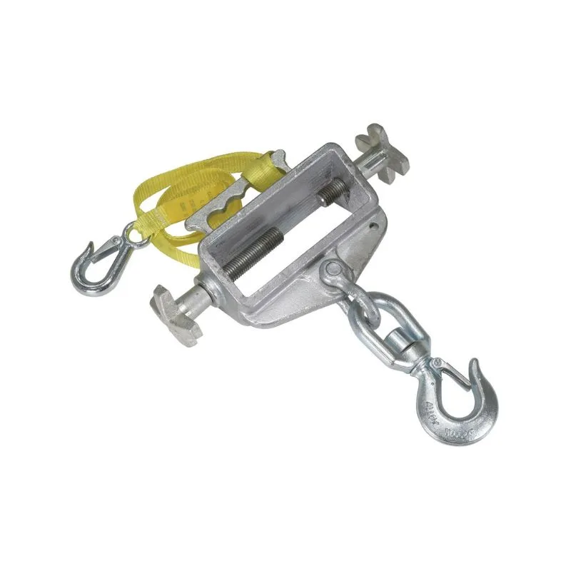 Vestil S-FORK-46-SL Steel Hoist Single Hook Swivel Latch