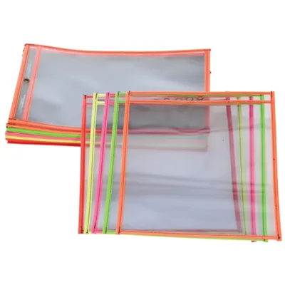 Vestil SHOPT-N Vinyl Shop Ticket Holder Neon 25 Pack 3