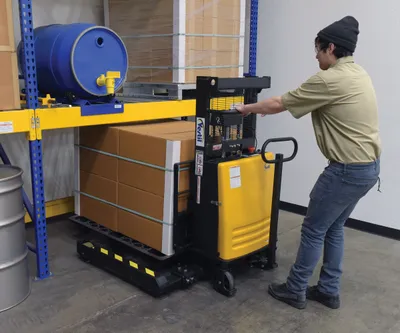 Vestil SL3-36-AA pallet stacker shown from an alternate angle