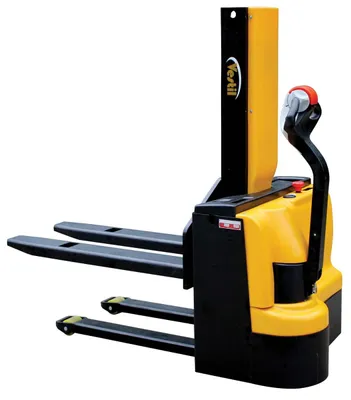 Vestil SNM3-43-FF-27 pallet stacker shown from an alternate angle