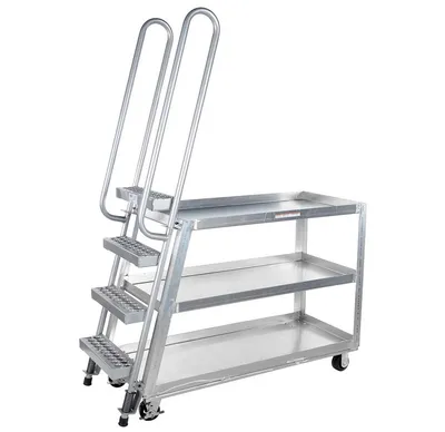 Vestil SPA-HD-2252-5PU utility cart shown from an alternate angle