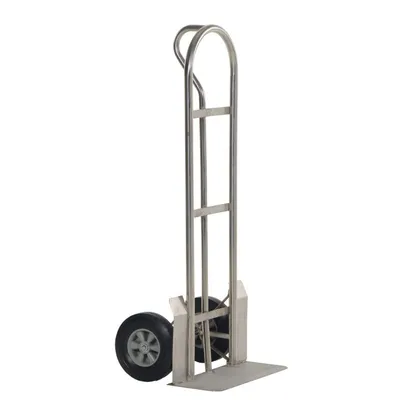 Vestil SPHT-500S Stainless Steel Heavy Duty P-Handle Truck with Hard Rubber Wheels