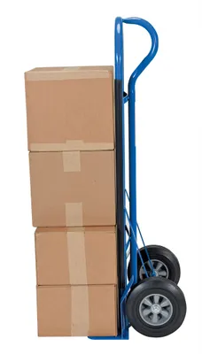 Vestil SPHT-500S-HD-HR Steel Heavy Duty P-Handle Truck with Hard Rubber Wheels 3