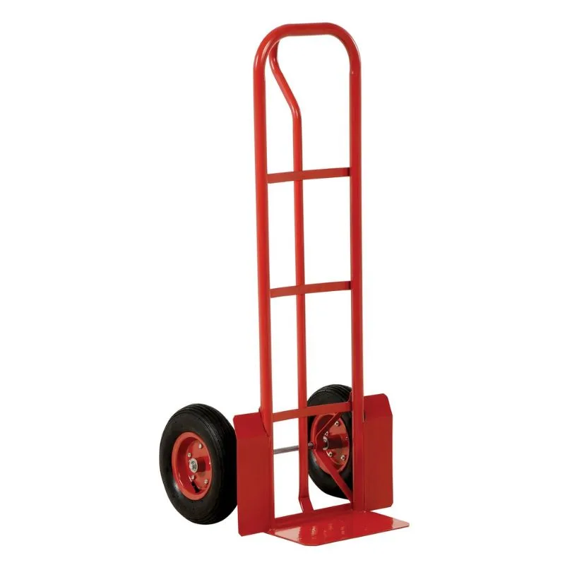 Vestil SPHT-600S-IND Steel P-Handle Truck with Pneumatic Wheels