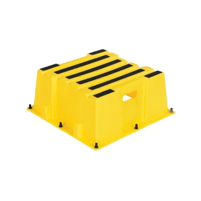 Vestil SPN-1-YL Polyethylene Nestable 1 Step 500 Lb. Capacity