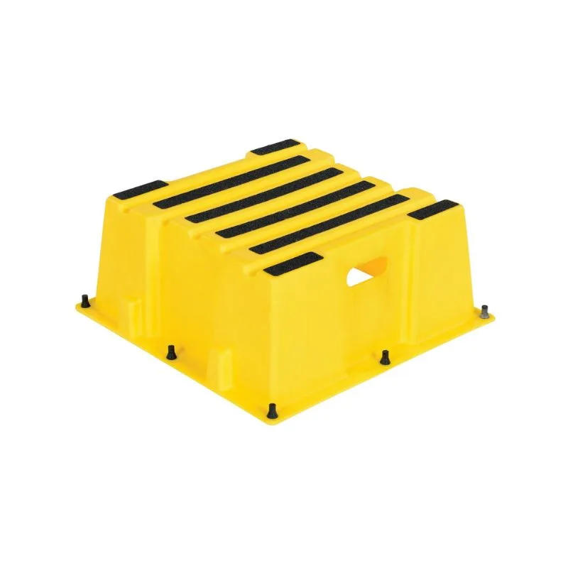 Vestil SPN-1-YL Polyethylene Nestable 1 Step 500 Lb. Capacity