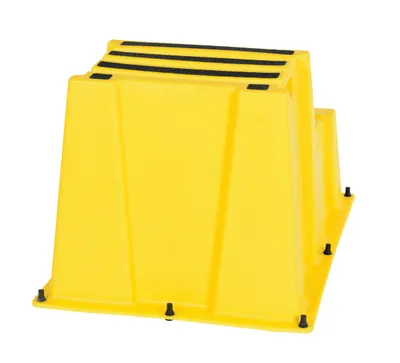Vestil SPN-2-YL step stool shown from an alternate angle
