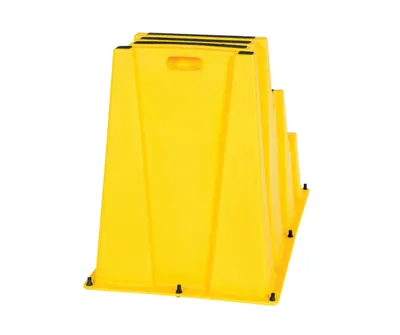 Vestil SPN-3-YL step stool shown from an alternate angle