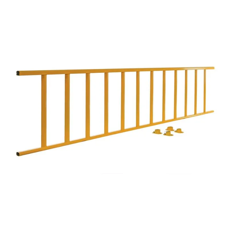 Vestil SPR-120-Y Steel Semi-Permanent Barrier Railing 120 In. Length