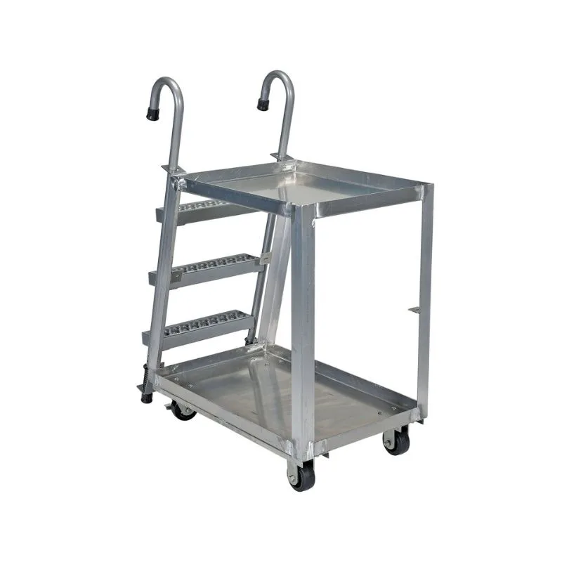 Vestil SPS2-2236 Aluminum Stock Picker with Steel Ladder 660 Lb. Capacity