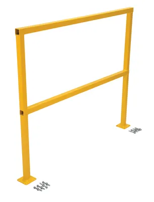 Vestil SQ-48-HWR Steel Safety Handrail with Hardware