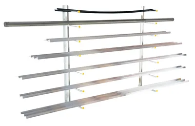 Vestil SR-WM Steel Wall Mounted Material Rack