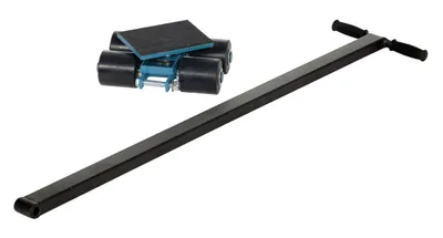 Vestil SSKT-3 Steel Machinery Skates 4 Nylon Rollers 3 Ton Static Capacity