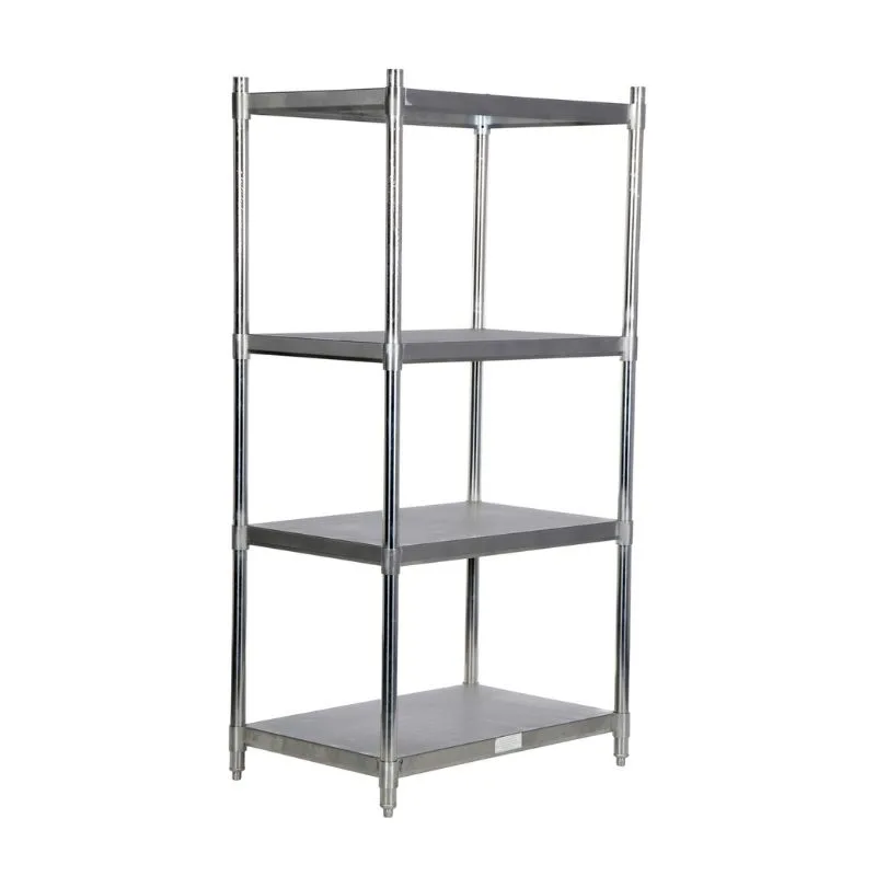 Vestil SSS-2436 Stainless Steel Shelving 600 Lb. Capacity Brushed