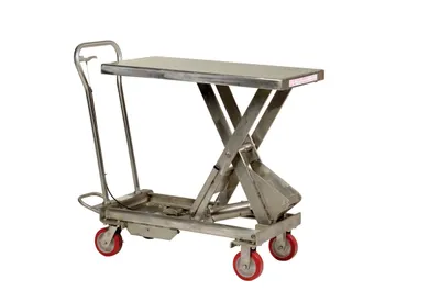 Vestil SSSC-1000 manual lift table shown from an alternate angle