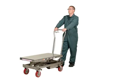 Vestil SSSC-1000 manual lift table shown from an alternate angle