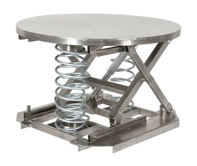 Vestil SST-45-PSS-ST pallet positioner shown from an alternate angle