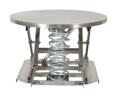 Vestil SST-45-PSS-ST pallet positioner shown from an alternate angle
