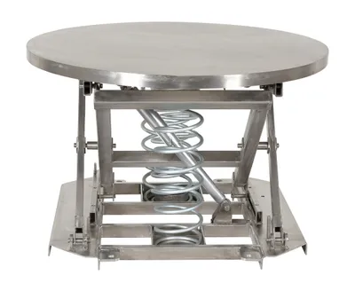 Vestil SST-45-PSS-ST pallet positioner shown from an alternate angle