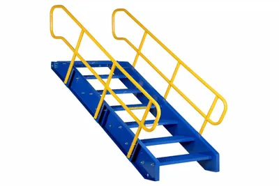Vestil STAIR-144 stairway ladder shown from an alternate angle