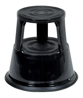 Vestil STEP-17-BK Steel Rolling Step Stool 2