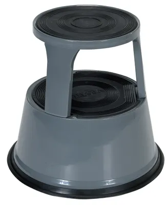 Vestil STEP-17-GY Steel Rolling Step Stool 1