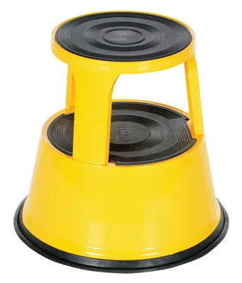 Vestil STEP-17-Y Steel Rolling Step Stool 1