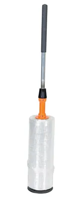 Vestil SW-HAND-WS stretch wrapping shown from an alternate angle