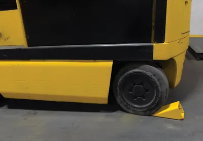 Vestil SWC-9 wheel chock shown from an alternate angle
