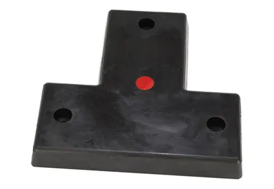 Vestil T-22 Rubber Specialty T-Shaped Molded Bumper 3