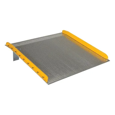 Vestil TAS-10-6060 Aluminum Dock Board Steel Curb