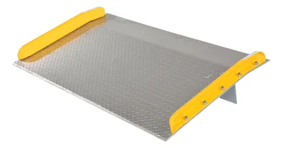 Vestil TAS-15-6036 Aluminum Dock Board Steel Curb 1