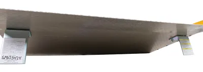 Vestil TAS-15-6036 Aluminum Dock Board Steel Curb 4