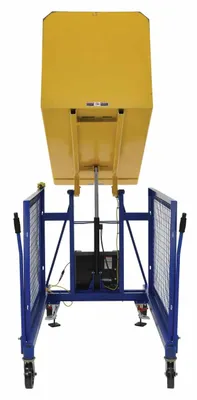 Vestil TCD-U-48-DC dumper shown from an alternate angle