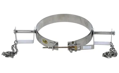 Vestil TDR-30-SS drum handling equipment shown from an alternate angle