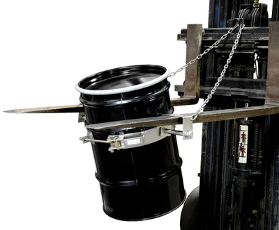 Vestil TDR-30-SS drum handling equipment shown from an alternate angle