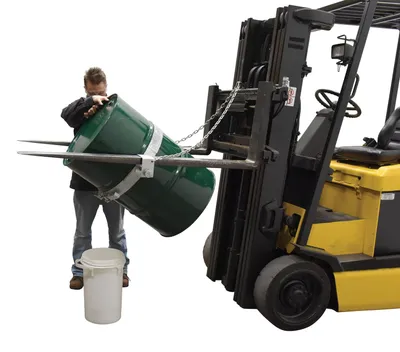 Vestil TDR-55-G drum handling equipment shown from an alternate angle