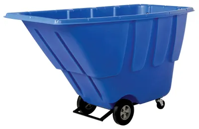 Vestil TDT-100-LD-BLUE tilt truck shown from an alternate angle