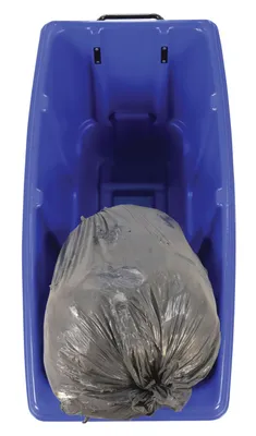 Vestil TDT-50-MD-BLUE tilt truck shown from an alternate angle