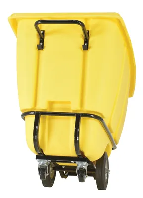 Vestil TDT-50-MD-YELLOW tilt truck shown from an alternate angle