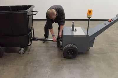 Vestil TDT-TB-100-HD-BL tilt truck shown from an alternate angle