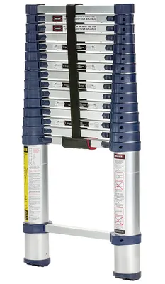 Vestil TLAD-15-1 telescopic ladder shown from an alternate angle