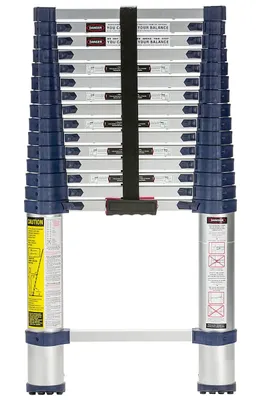 Vestil TLAD-15-1 telescopic ladder shown from an alternate angle