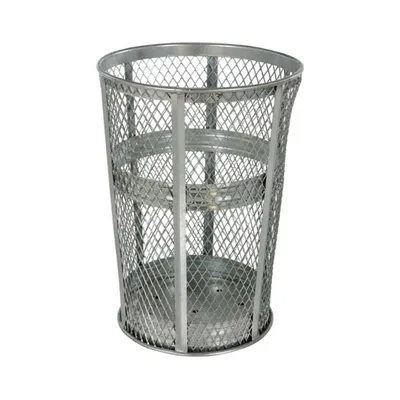 Vestil TR-MXR-48-HDG Galvanized Steel Trash Receptacle Round