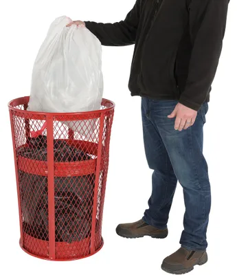 Vestil TR-MXR-48-RD Steel Trash Receptacle Round 3