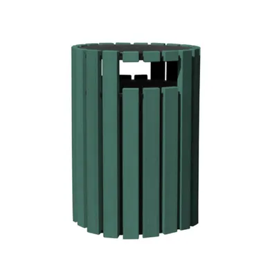 Vestil TR-PRRC-33-GN 100% Recycled Plastic Trash Receptacle Rain Cap Round
