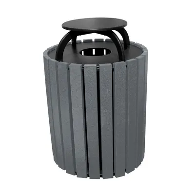 Vestil TR-PRRC-49-CH Trash Receptacle Poly Rain Cap Round