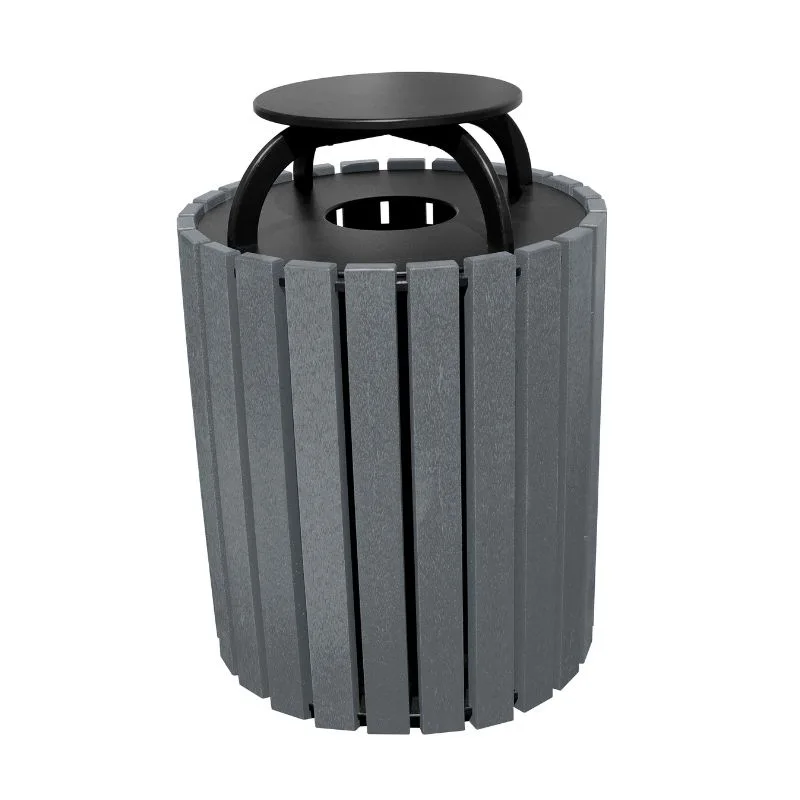 Vestil TR-PRRC-49-CH Trash Receptical Poly Rain Cap Round (1)