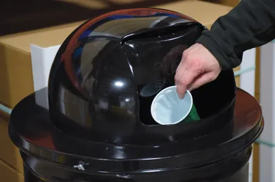 Vestil TRASH-TOP-BK Steel Waste Disposal Top 3