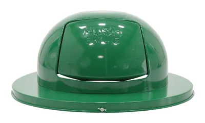 Vestil TRASH-TOP-DD-GN-3PK Steel Waste Disposal Top Dual Door 2